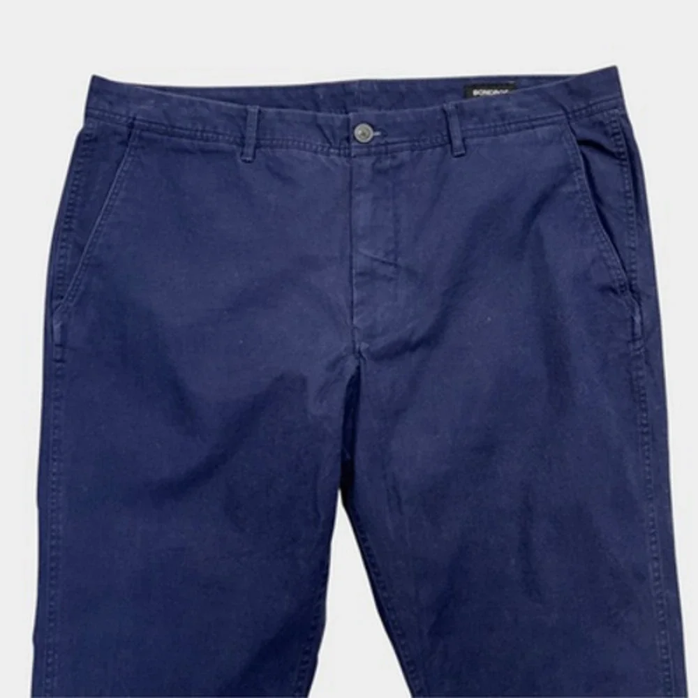 Bonobos‎ Pants Mens 40x32 Navy Straight Fit Stretch Chino Casual Dress Twill